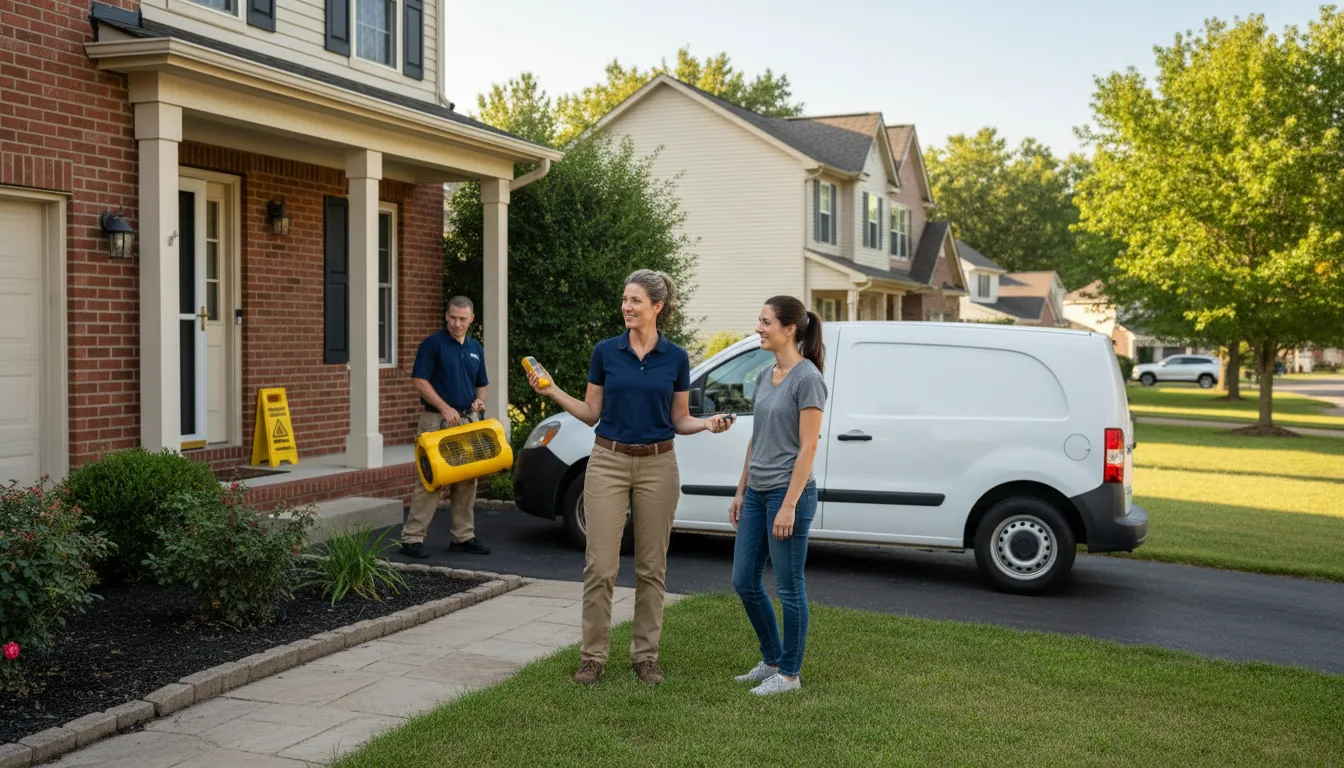 Residential water damage restoration in Jonestown, MS